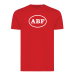 T-shirt röd - tryck bröst