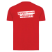 T-shirt Unisex röd - tryck bröst & rygg