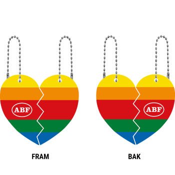 Pride reflexhjärta, 100st / pack