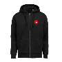 Full Zip Hoodie Unisex Svart